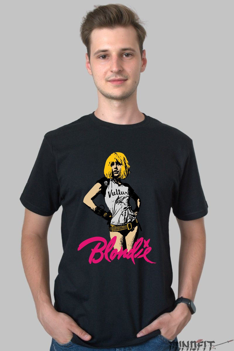 Tricou Rock Blondie Punk Attitude barbat negru