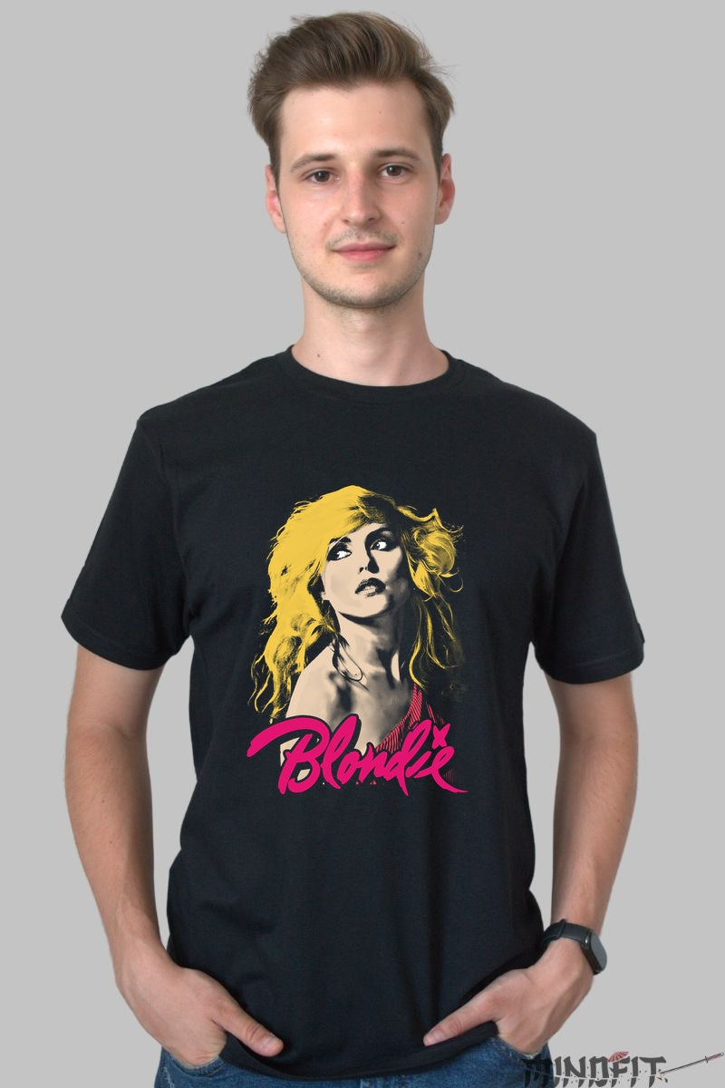 Tricou Rock Blondie Retro Icon barbat negru