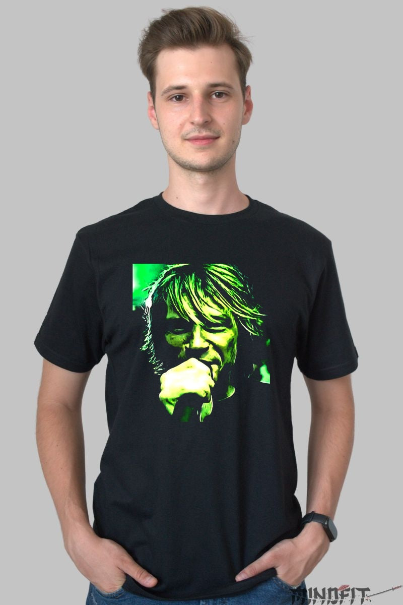 Tricou Rock Bon Jovi Neon Green barbat negru