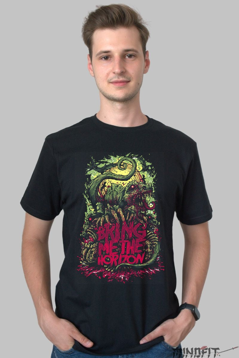 Tricou Rock Bring Me The Horizon Chaos Creature barbat negru