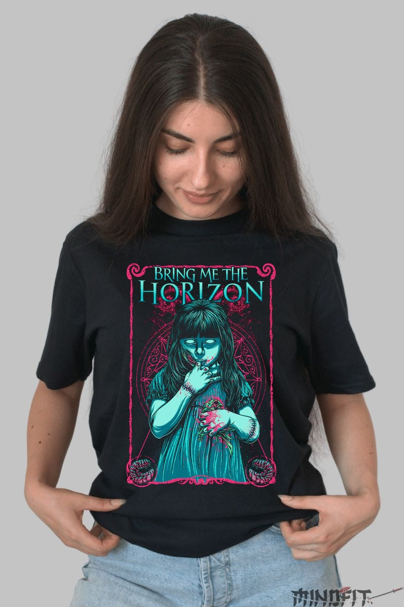 Tricou Rock Bring Me The Horizon Dark Girl dama negru
