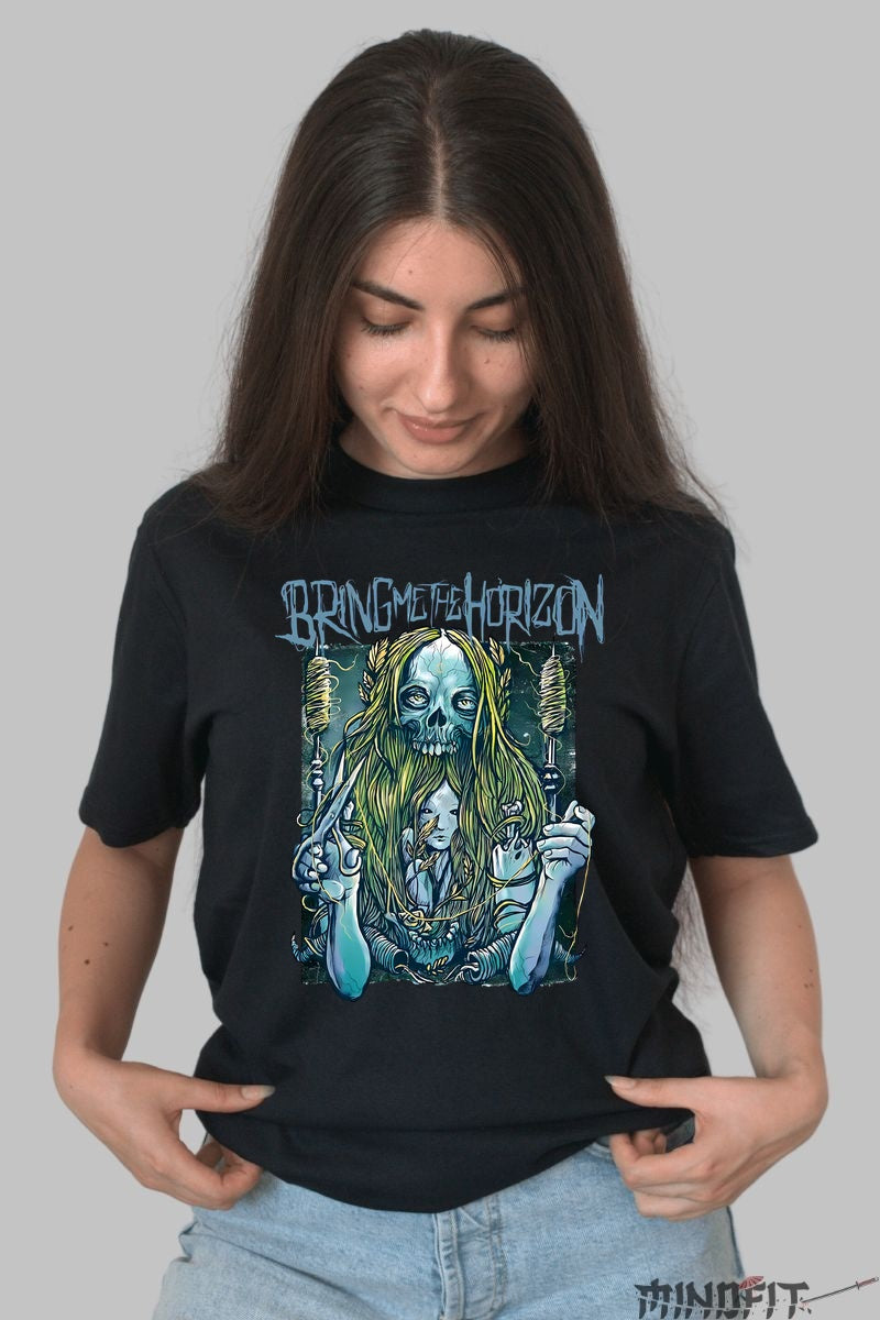 Tricou Rock Bring Me The Horizon Dark Ritual dama negru