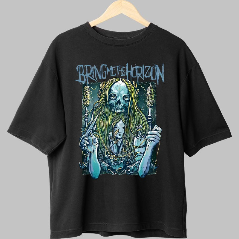 Tricou Rock Bring Me The Horizon Dark Ritual fata negru