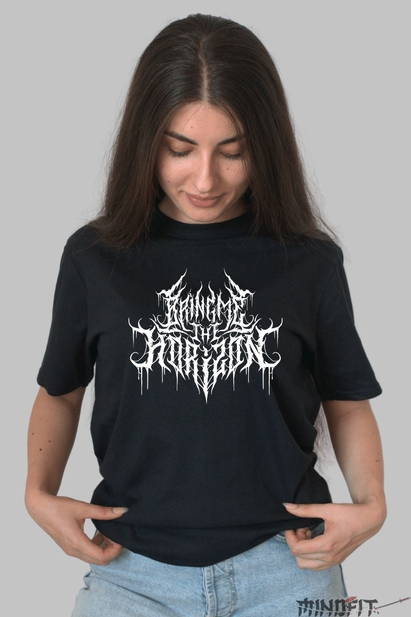 Tricou Rock Bring Me The Horizon Raw Logo dama negru