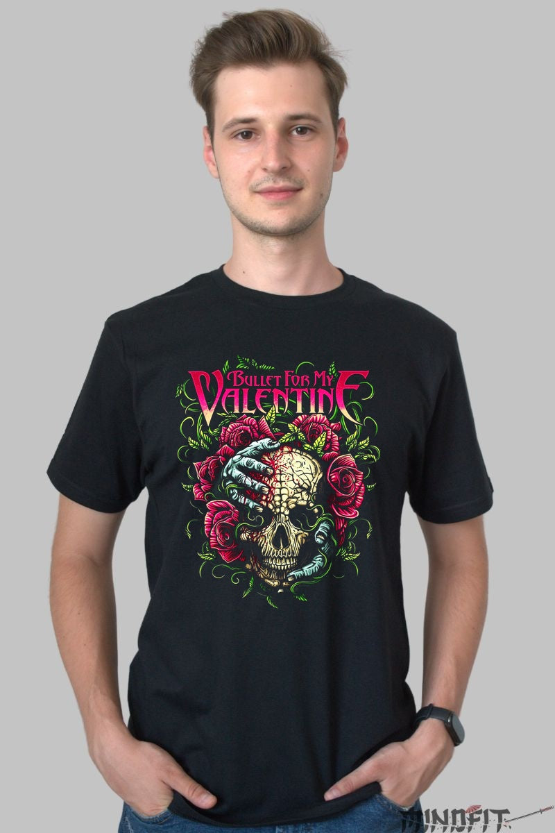 Tricou Rock Bullet For My Valentine Deadly Roses barbat negru