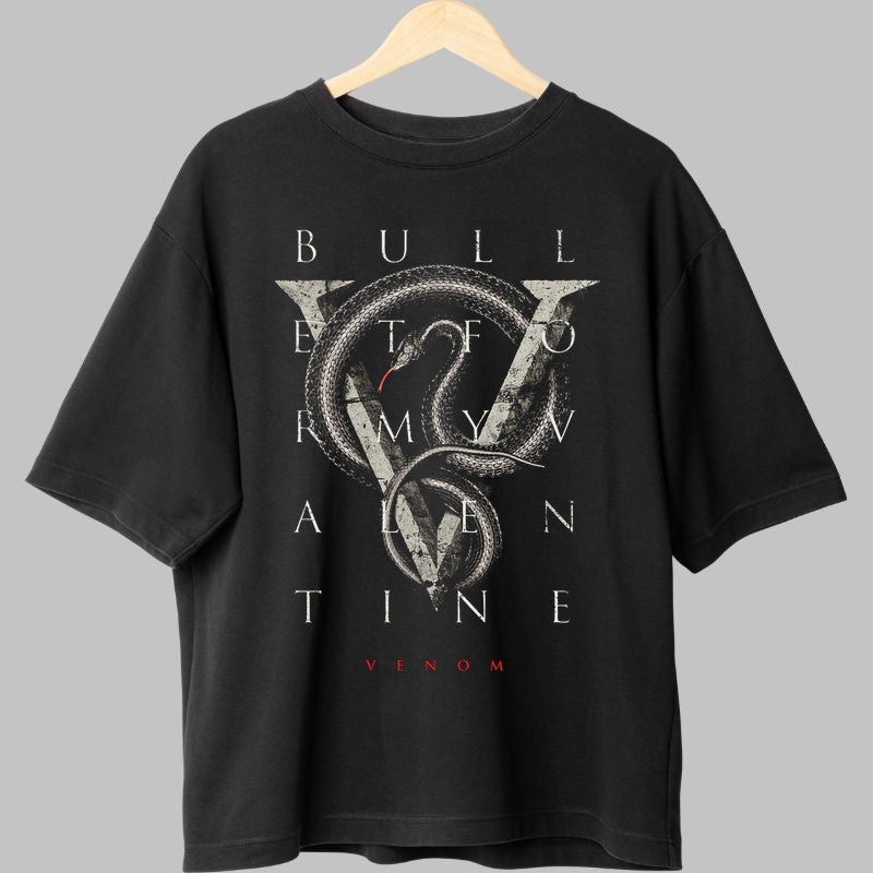 Tricou Rock Bullet For My Valentine Venom Snake fata negru