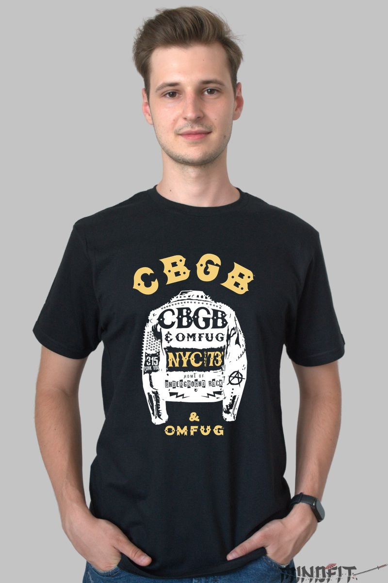 Tricou Rock – CBGB Biker Spirit barbat negru