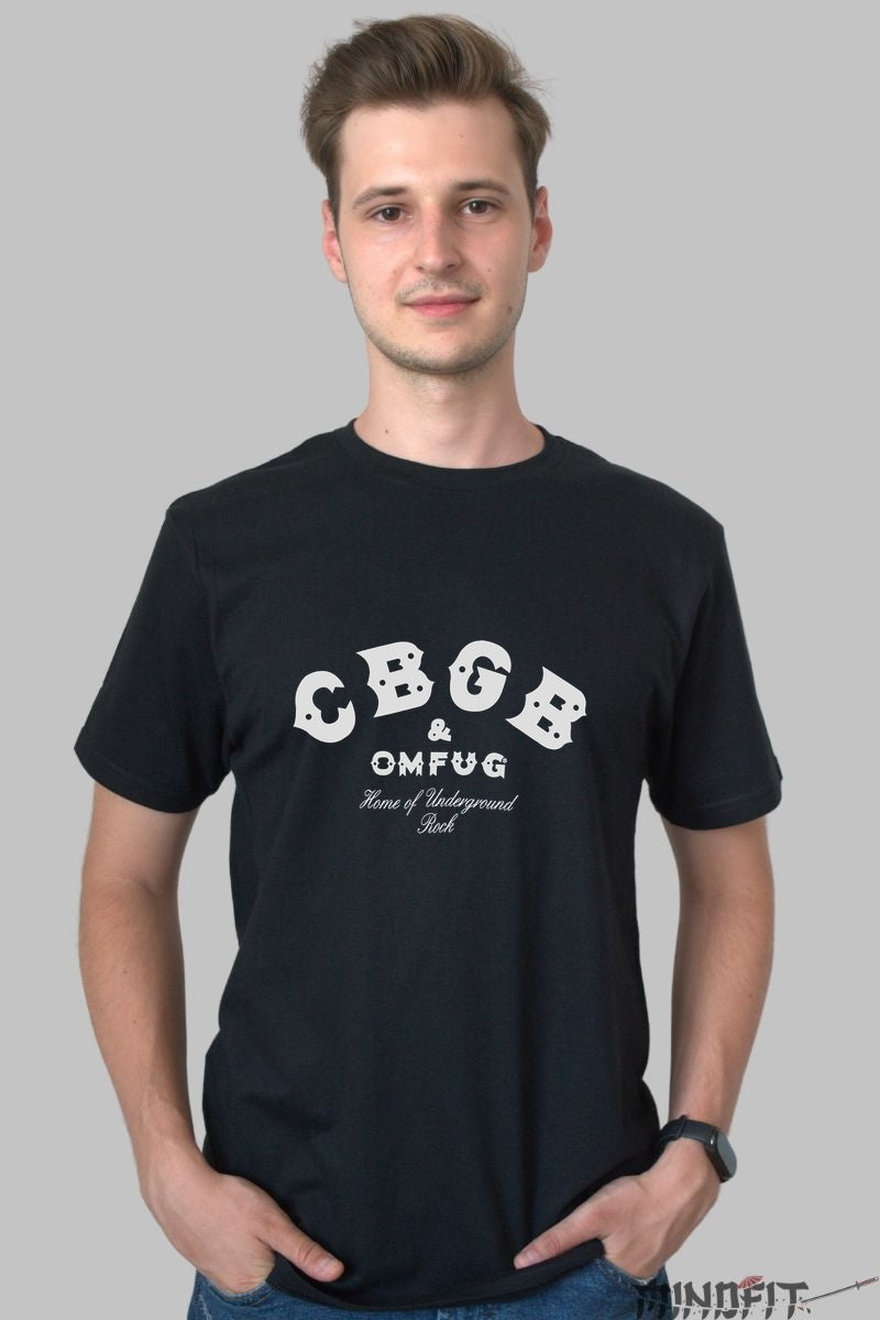 Tricou Rock CBGB Classic Logo barbat negru