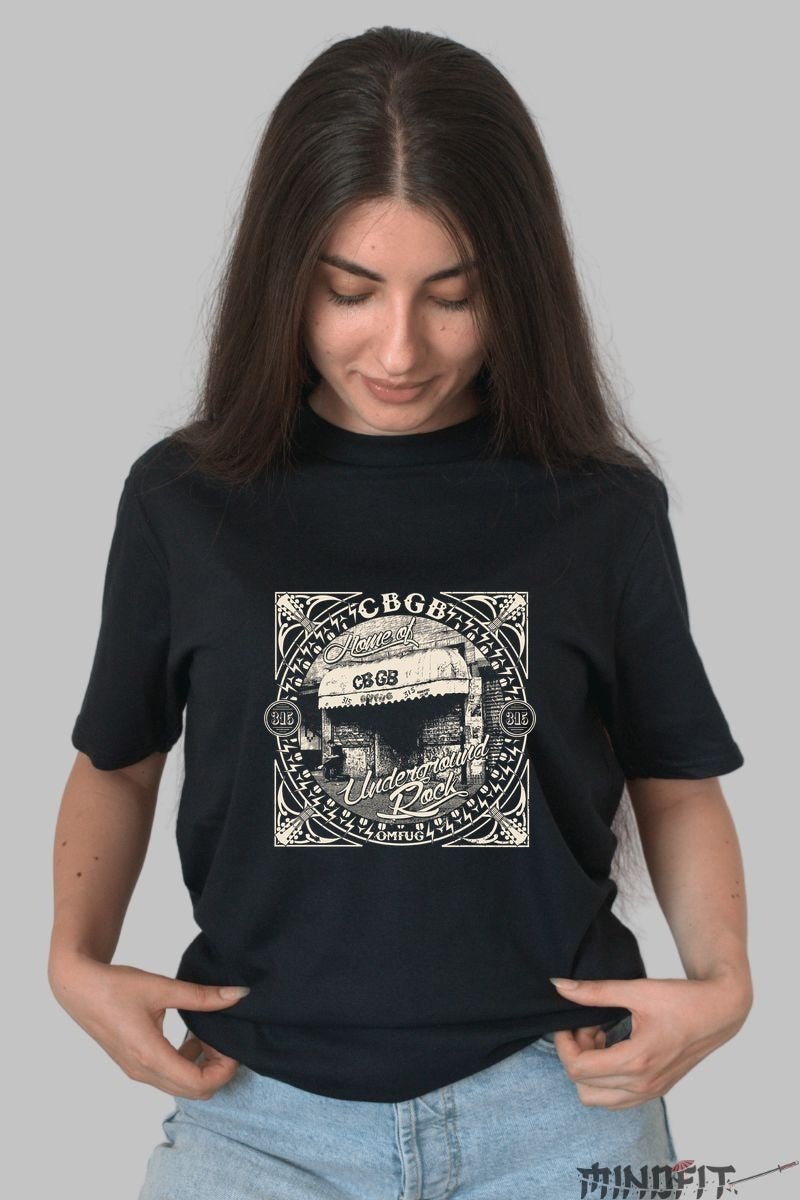 Tricou Rock – CBGB Iconic Front dama negru