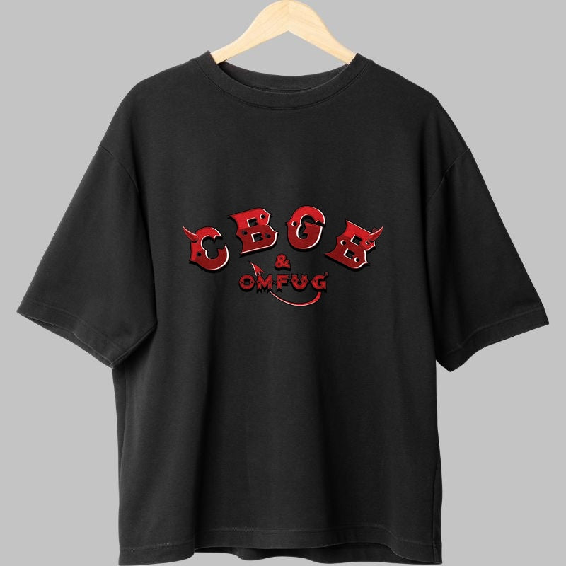 Tricou Rock CBGB Red Devil fata negru