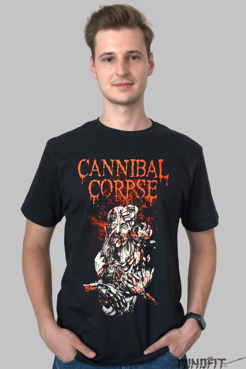Tricou Rock Cannibal Corpse Death Metal barbat negru