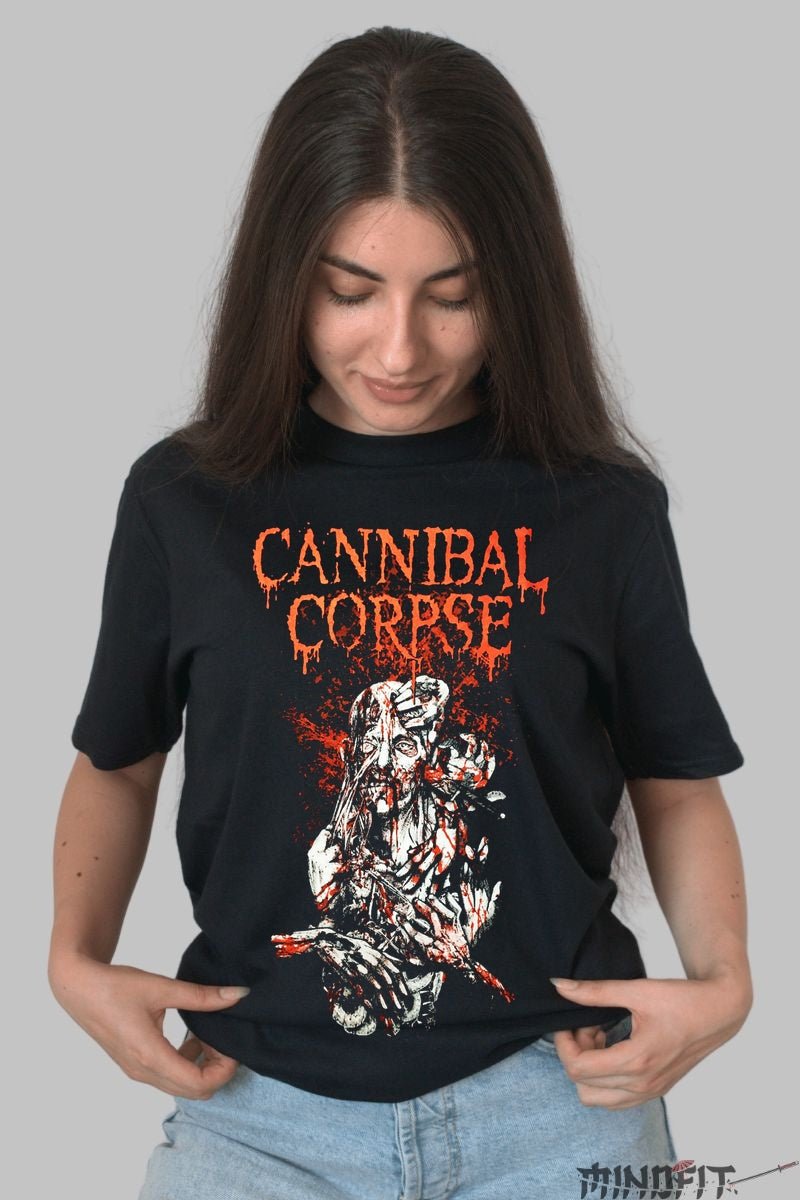 Tricou Rock Cannibal Corpse Death Metal dama negru