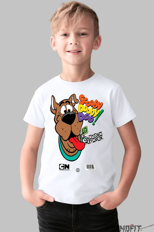 Tricou Scooby-Doo Cartoon Network Classic baiat alb