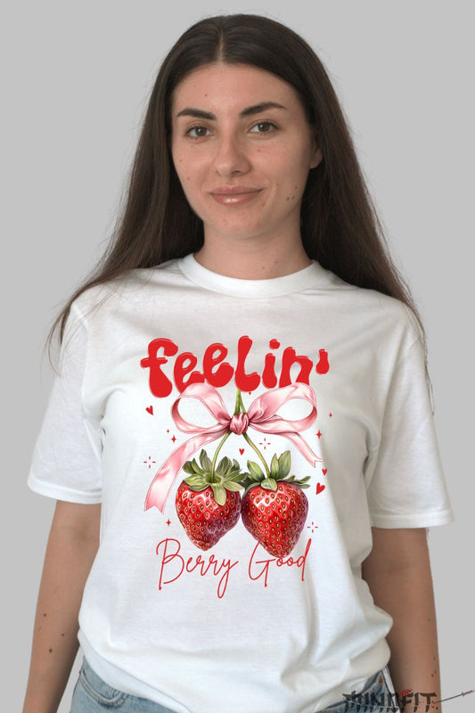 Tricou Vara Berry Good dama alb fata
