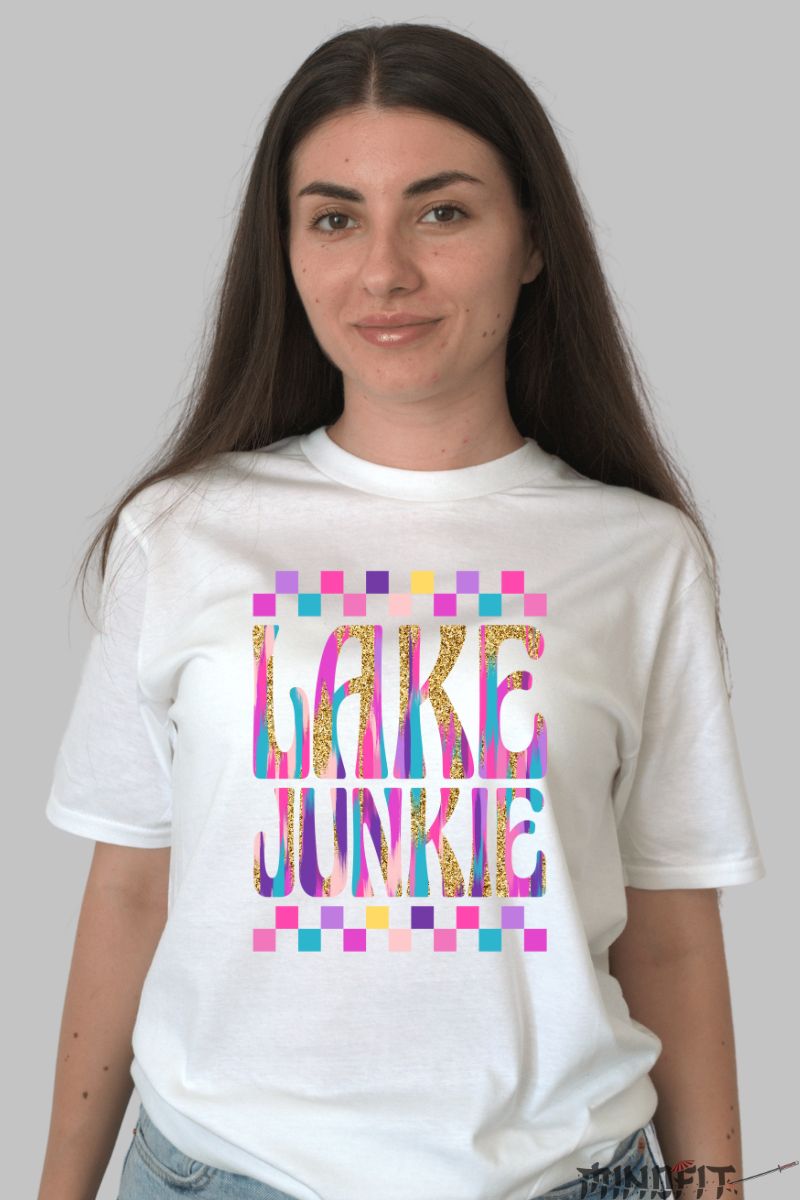 Tricou Vara Lake Junkie dama alb fata