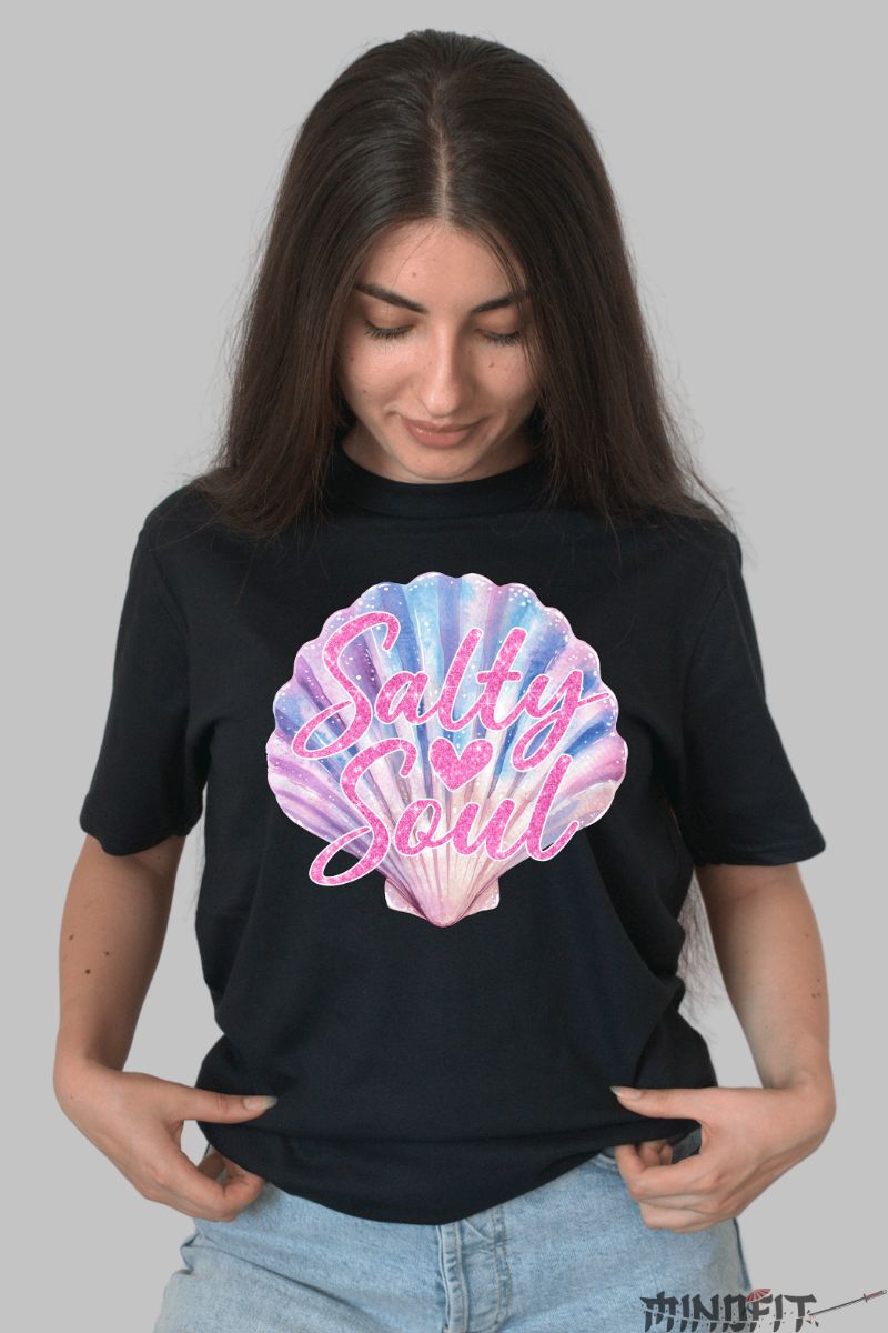 Tricou Vara Salty Soul dama negru fata