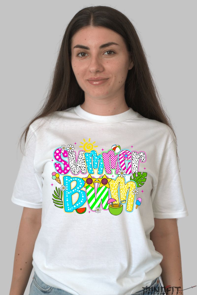 Tricou Vara Summer Bum dama alb fata