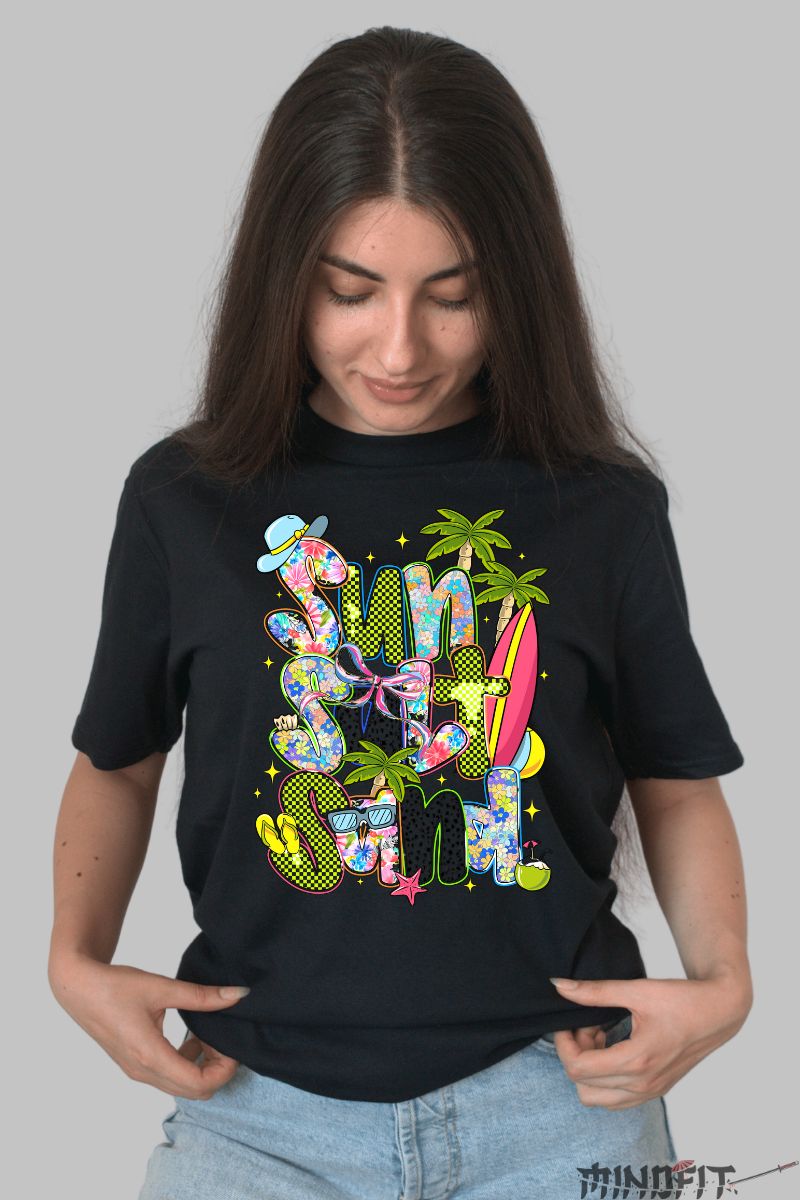 Tricou Vara Sun Salt Sand dama negru fata