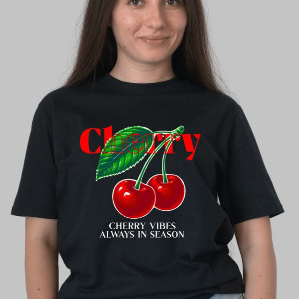 Tricou cu Cirese Rosii