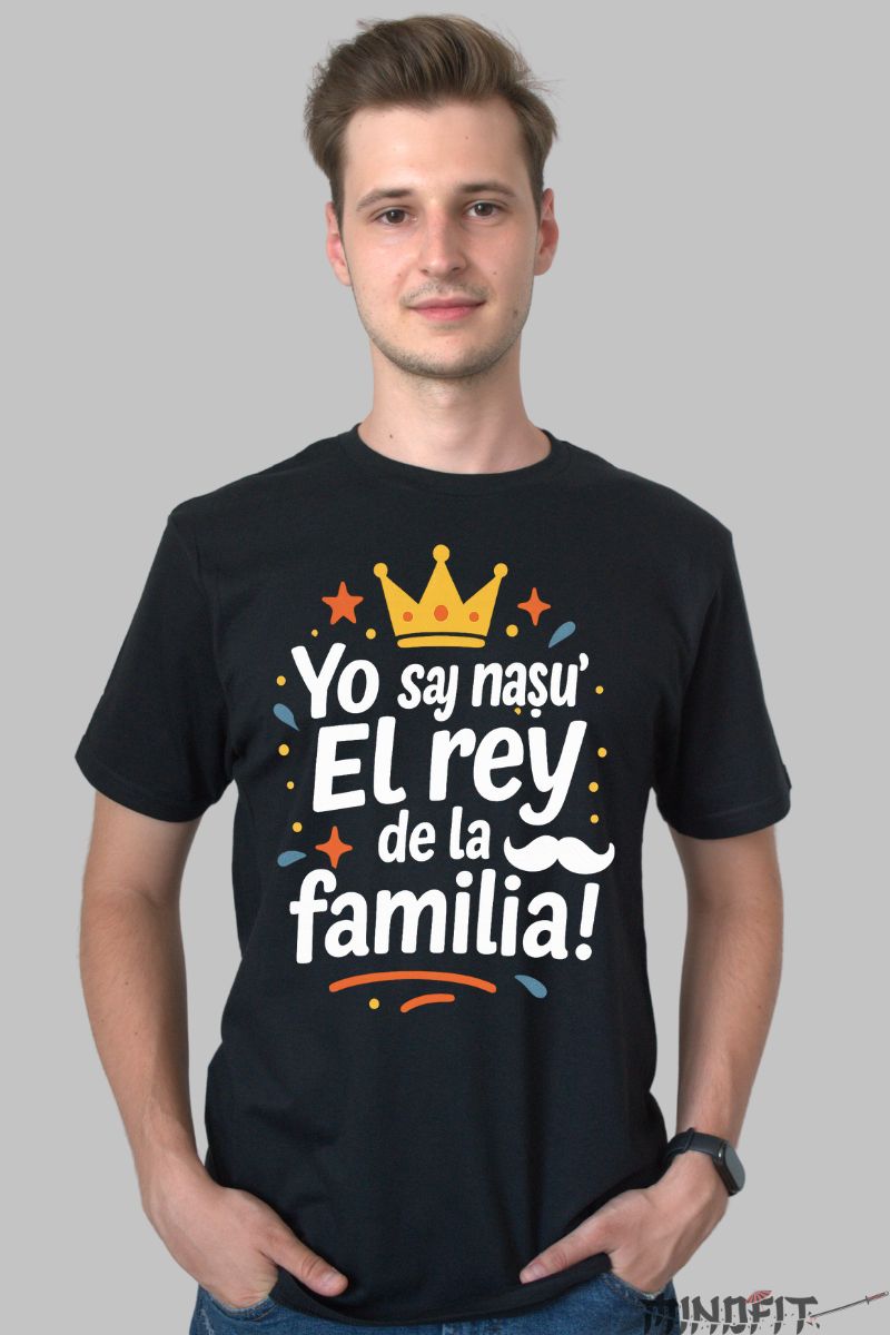 Tricou cu Mesaj Amuzant Yo Say Nasu barbat negru fata
