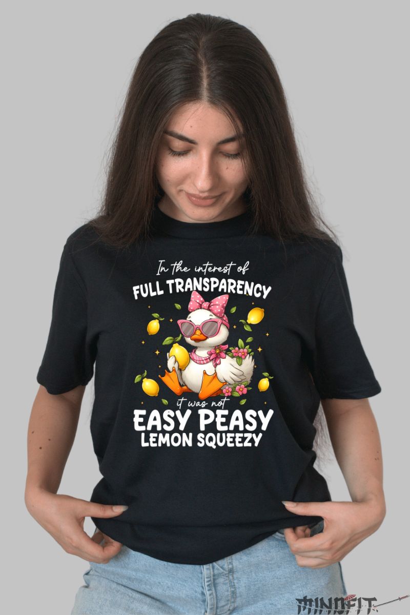 Tricou de Vara Easy Peasy dama negru fata