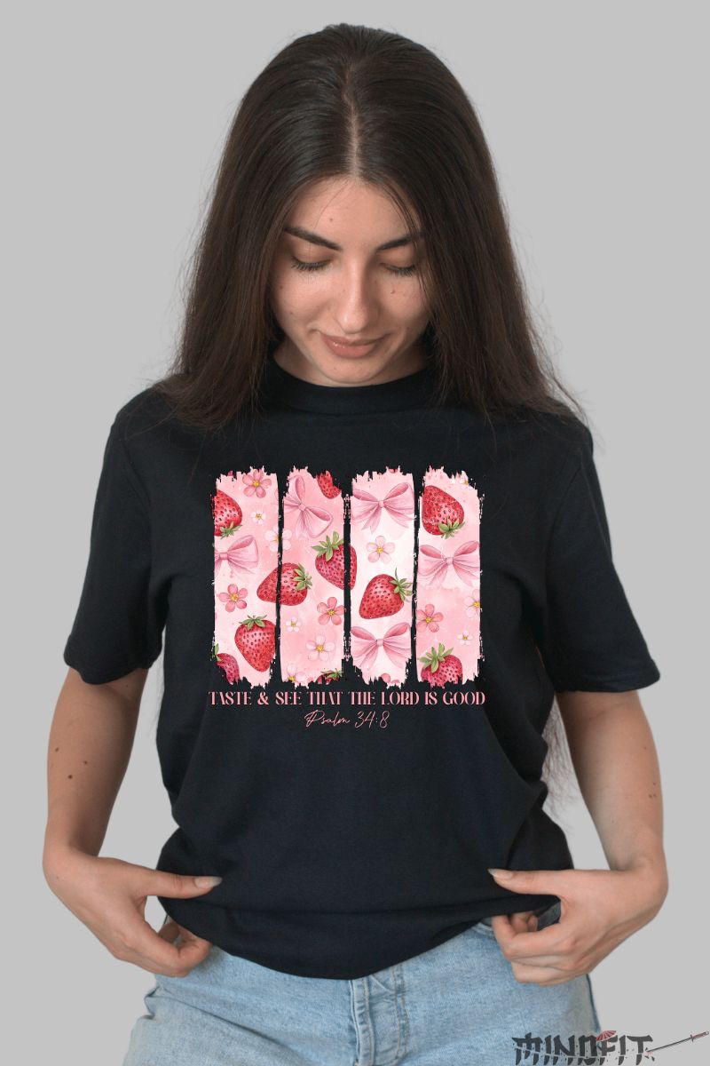 Tricou de Vara Taste and See dama negru fata