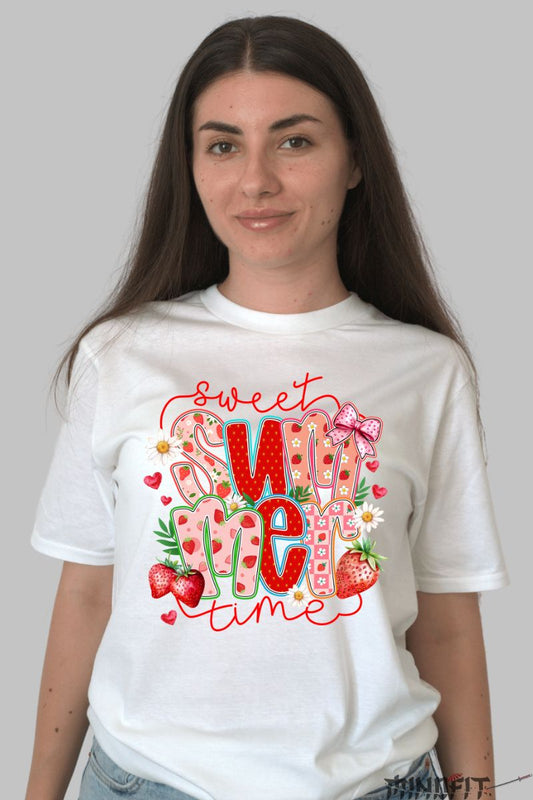 Tricou de Vara cu Mesaj dama alb fata