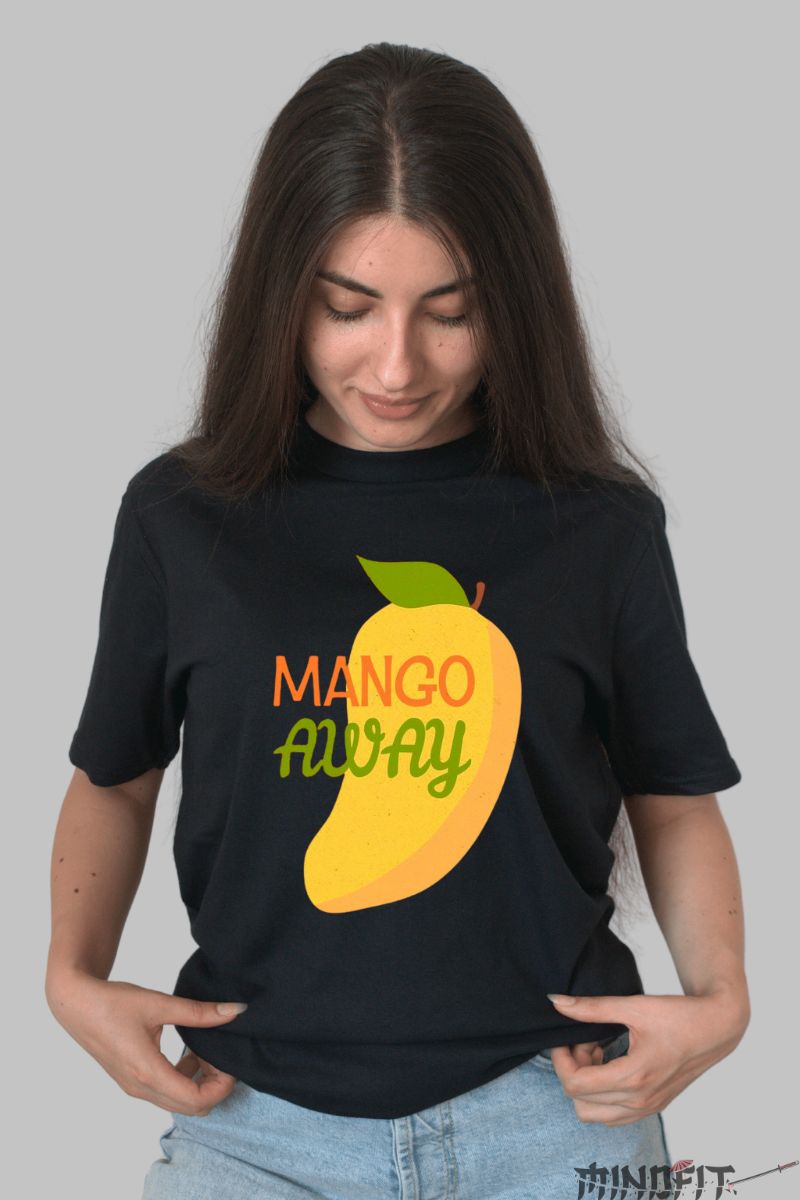Tricou mango dama negru fata