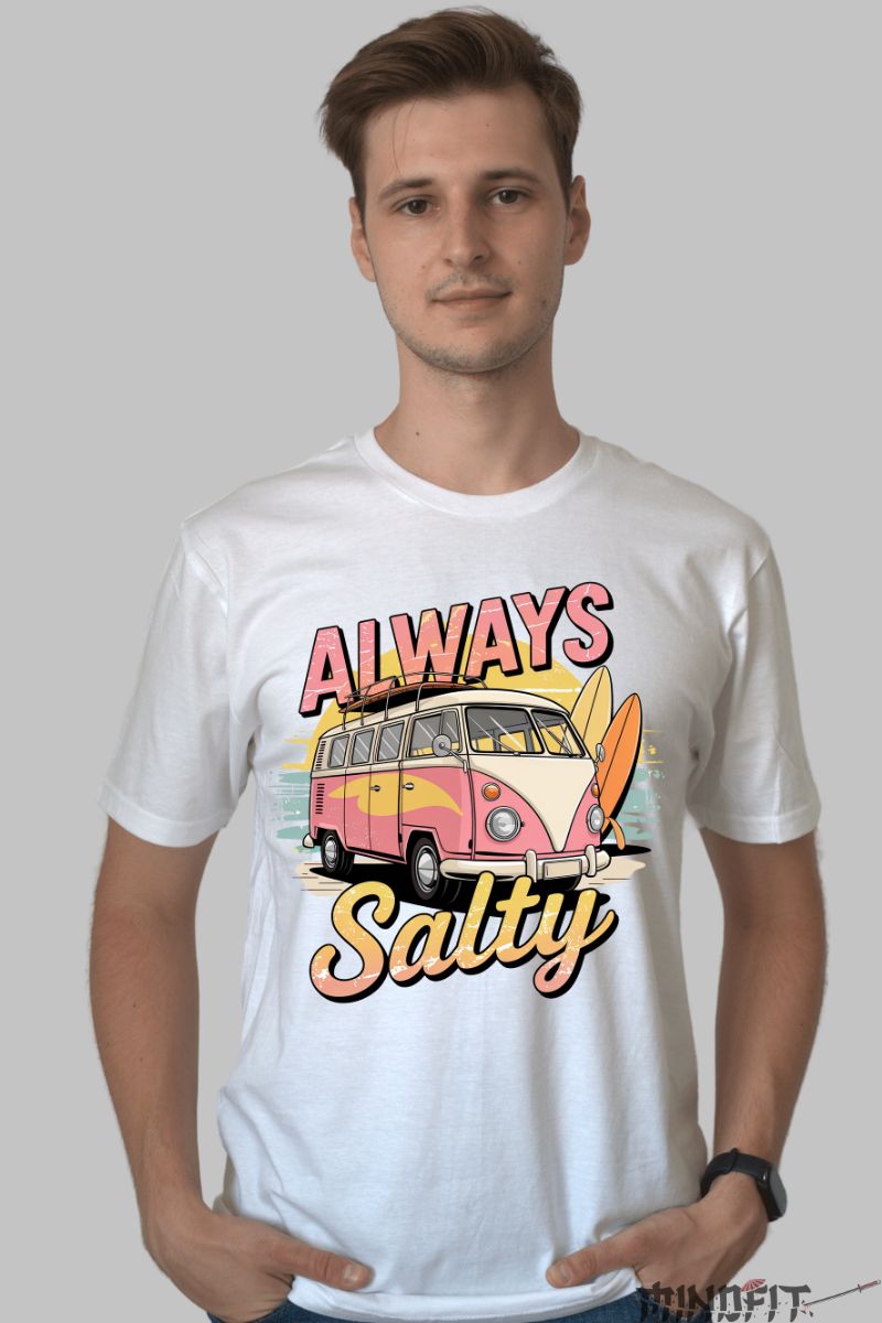 Tricou de vara – Always Salty barbat alb
