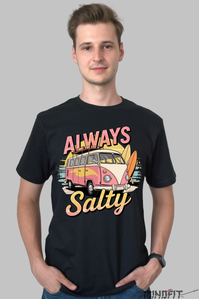 Tricou de vara – Always Salty barbat negru