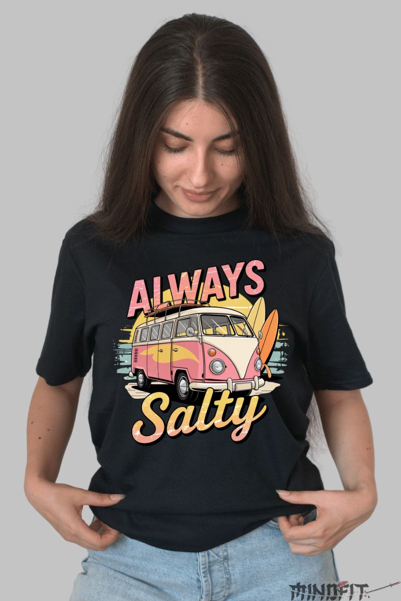 Tricou de vara – Always Salty dama negru