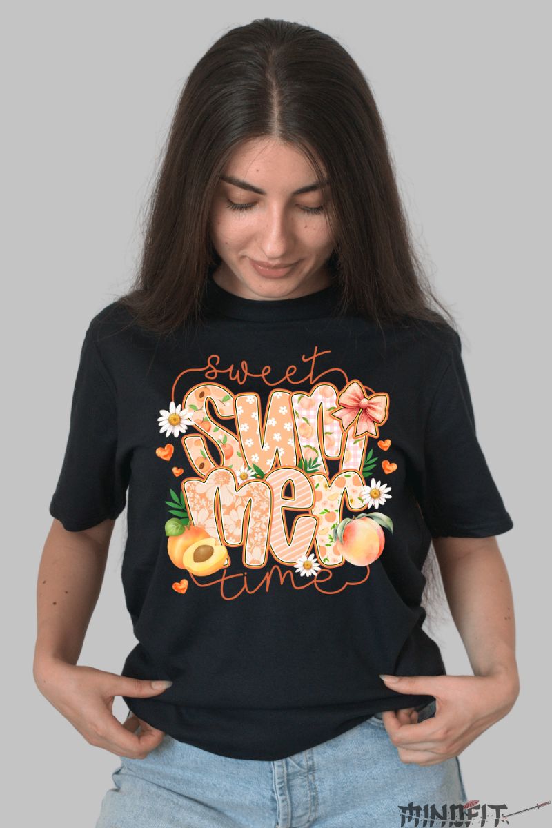 Tricou de vara – Peachy Mood negru dama
