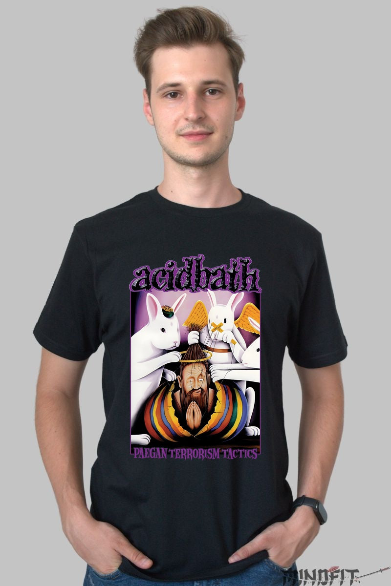 Tricou Acid Bath - Paegan Terrorism Tactics Artwork barbat negru