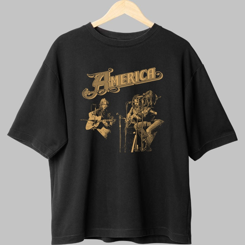 Tricou America Live - Vintage Concert Session fata negru