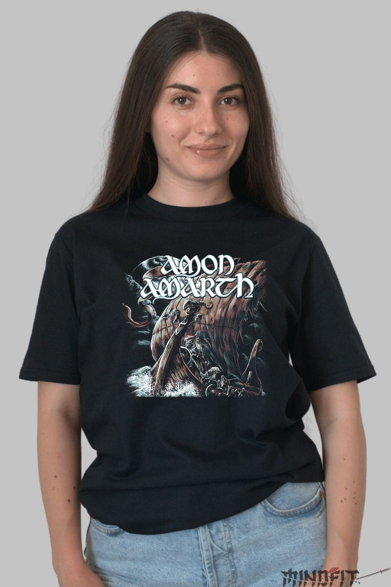 Tricou Amon Amarth - Viking Metal Legacy dama negru