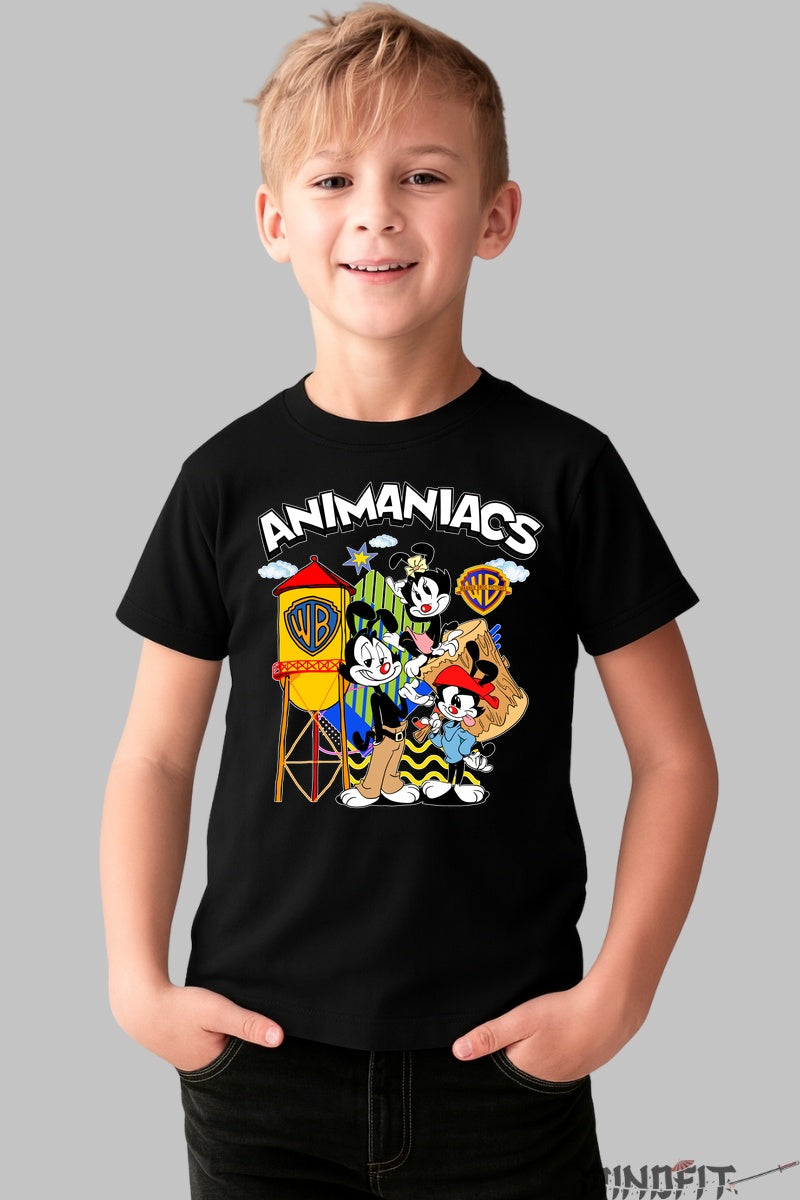 Tricou Animaniacs Clasic - Warner Bros baiat negru
