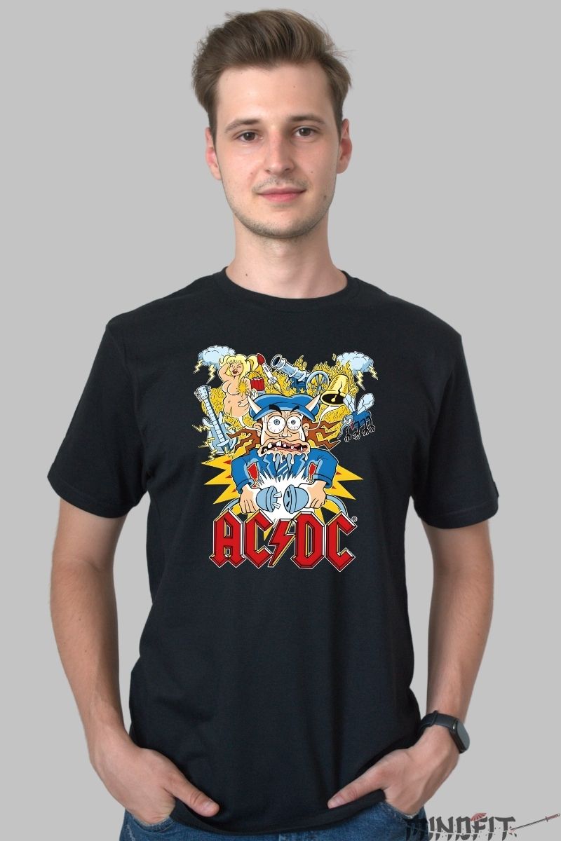 Tricou Anime Dark Fantasy - Spiritul Umbrei si Haosul Tentaculelor barbat negru