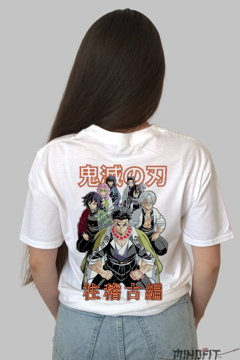 Tricou Anime Demon Slayer - Hashira Legends Dama alb