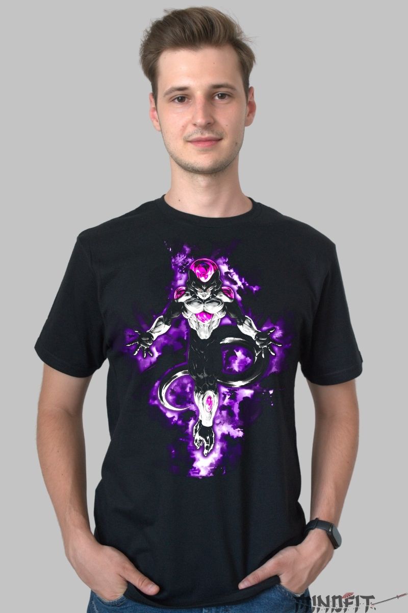 Tricou Anime Dragon Ball – Black Frieza Aura Intunecata barbat negru