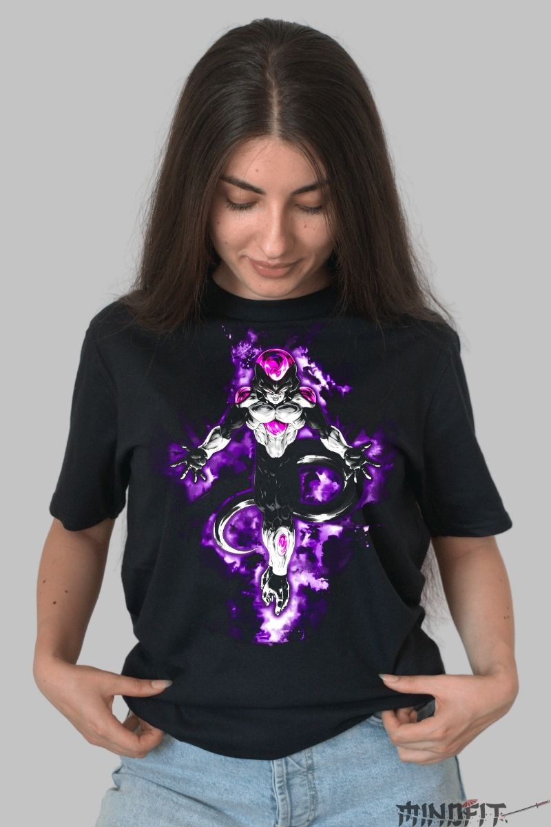 Tricou Anime Dragon Ball – Black Frieza Aura Intunecata dama negru