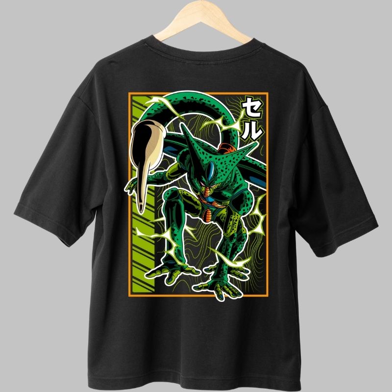 Tricou Anime Dragon Ball – Cell Perfect Form negru fata