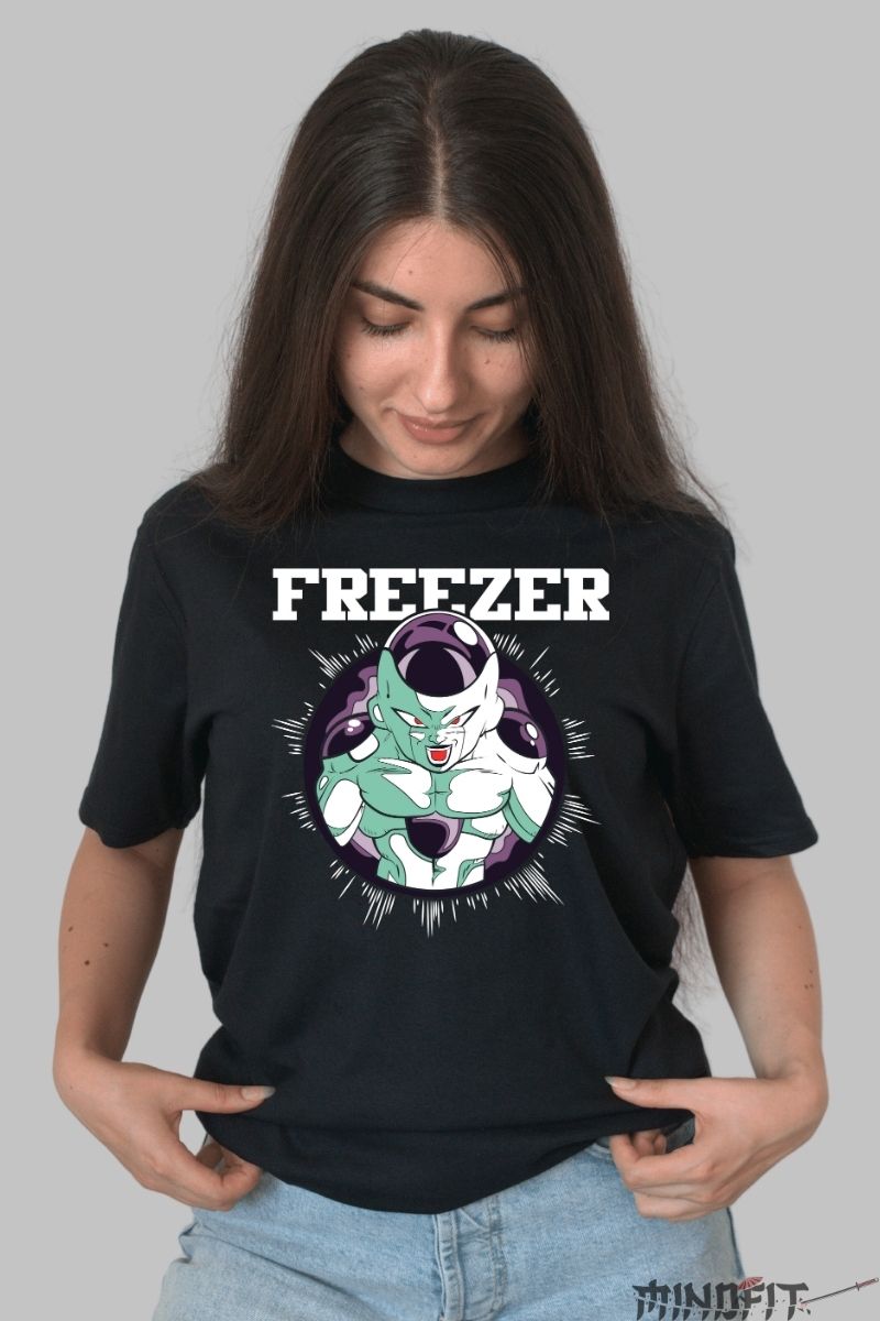 Tricou Anime Dragon Ball – Frieza Classic Style dama negru