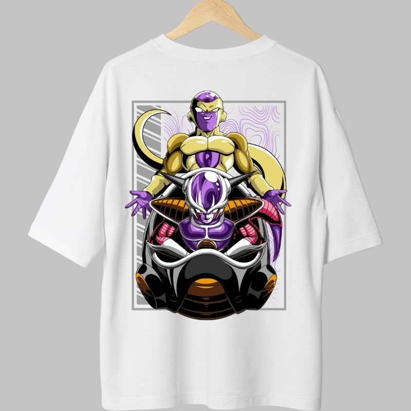 Tricou Anime Dragon Ball – Frieza Supreme Power alb fata