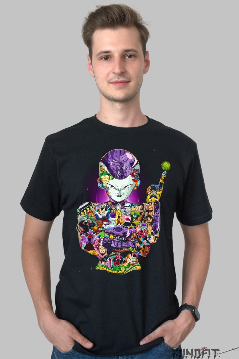 Tricou Anime Dragon Ball – Frieza Villains Collage barbat negru