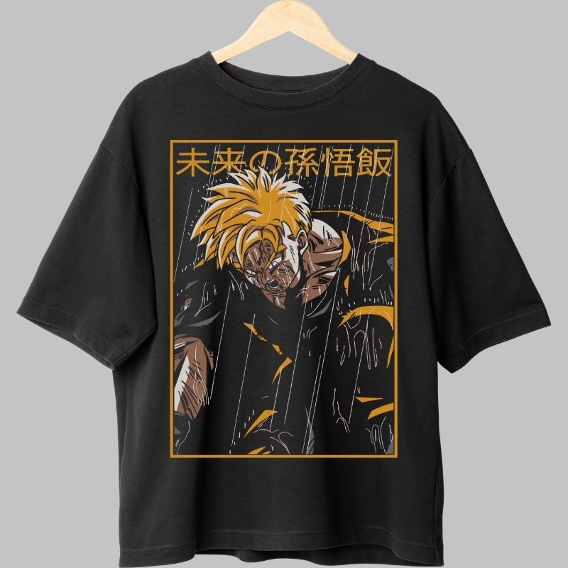 Tricou Anime Dragon Ball – Gohan Super Saiyan Rain negru