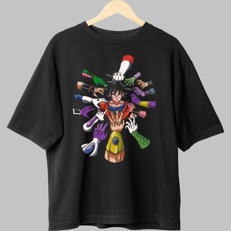 Tricou Anime Dragon Ball – Goku vs Toti Inamicii negru