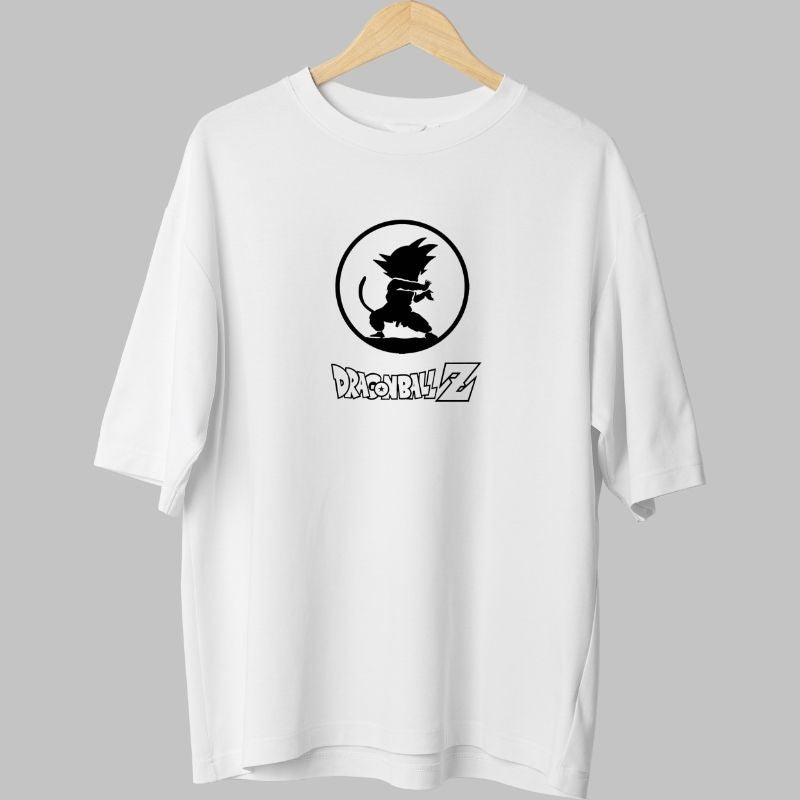 Tricou Anime Dragon Ball – Goku Zambet Copilaros alb spate