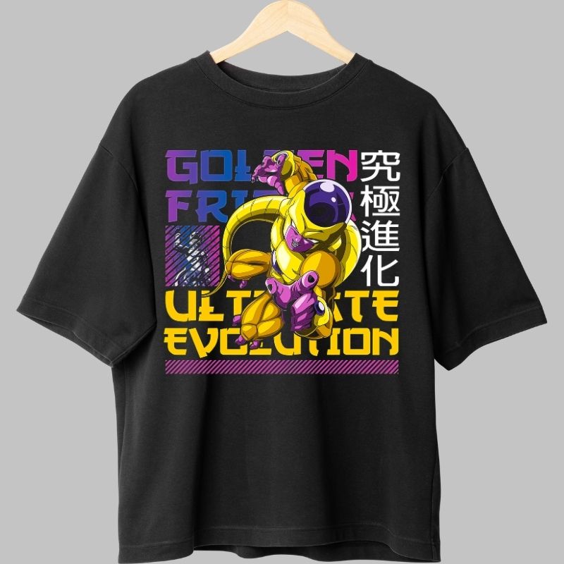 Tricou Anime Dragon Ball – Golden Frieza Evolution negru