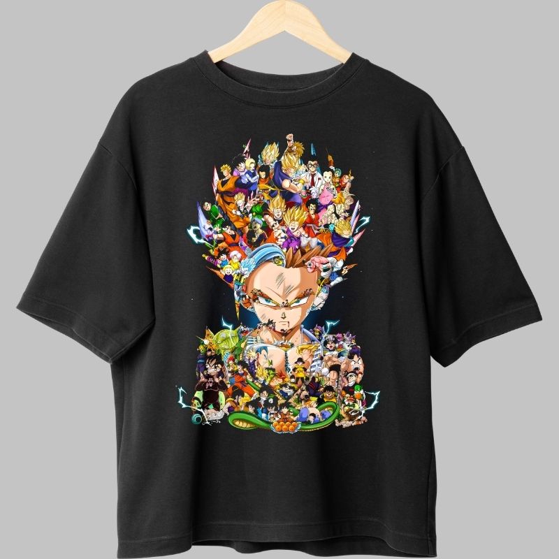 Tricou Anime Dragon Ball – Heroes United Edition negru