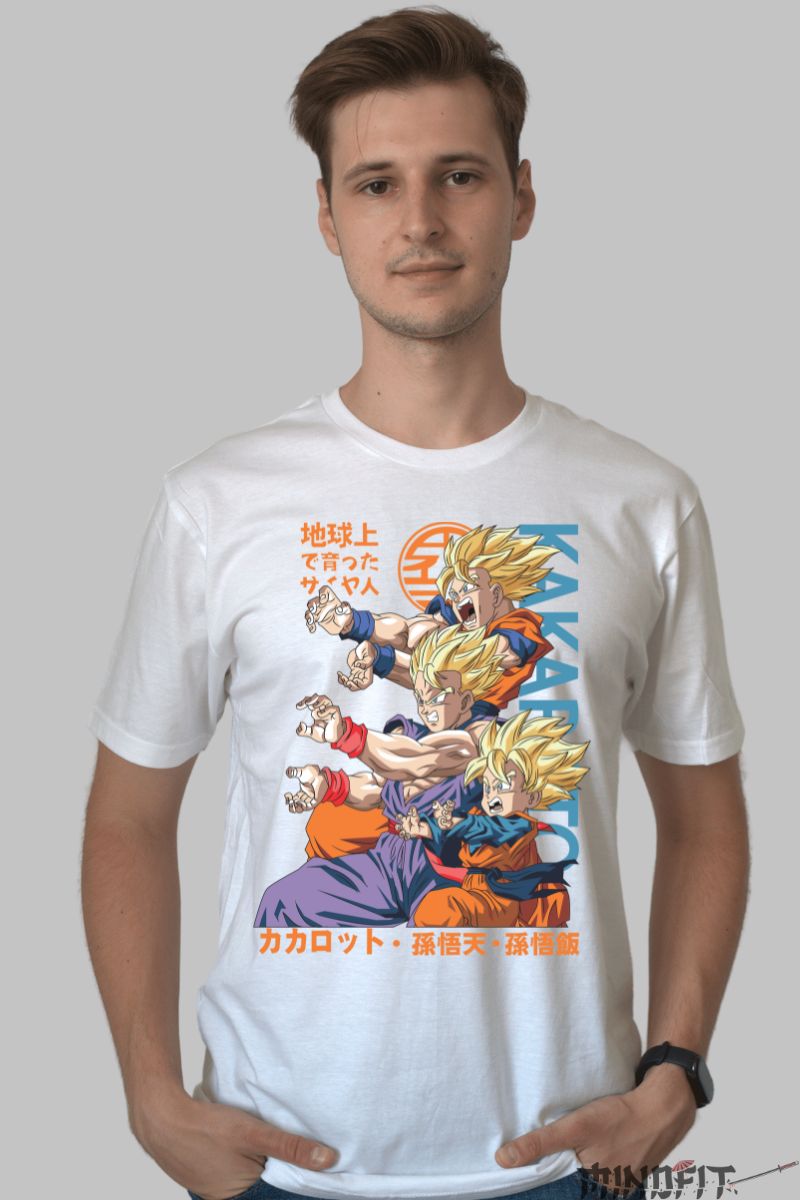 Tricou Anime Dragon Ball – Kakarot Legacy barbat alb